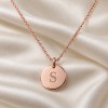 Initial Kişiye Özel Kolye — Rose Gold görünüm 1
