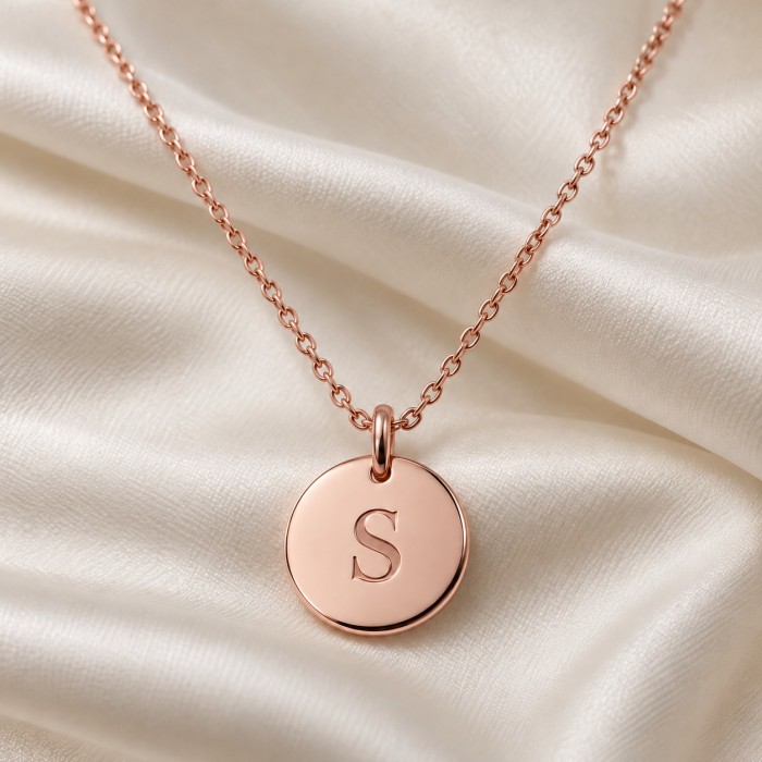 Initial Kişiye Özel Kolye — Rose Gold